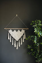 Load image into Gallery viewer, Tasseled, Cream Macrame Cotton Wall Hanging
