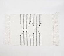 Load image into Gallery viewer, Black + White Handwoven Cotton Placemats (Set of 4)
