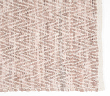 Load image into Gallery viewer, Pink + Cream Woven Leather Floor Mat
