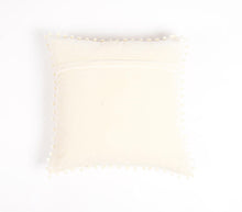 Load image into Gallery viewer, Cream Pillow Cover with Pom-Pom Border
