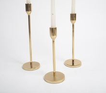 Load image into Gallery viewer, Tall, Gold Candlesticks (Set of 3)
