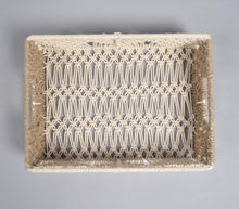 Load image into Gallery viewer, Jute + Cotton Macrame Tray
