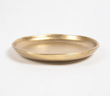 Load image into Gallery viewer, Round, Gold Decorative Dish/Jewelry Tray
