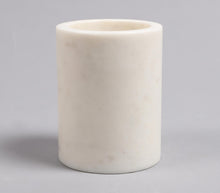 Load image into Gallery viewer, White Marble Toothbrush Cup
