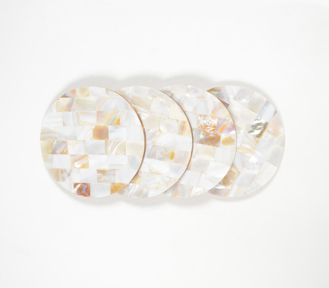 Mother-of-Pearl Coasters (Set of 4)